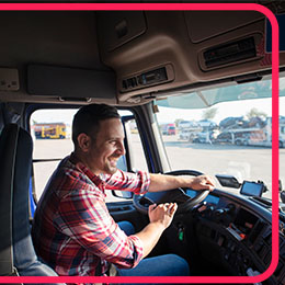 A man attending CDL license training in Stockton